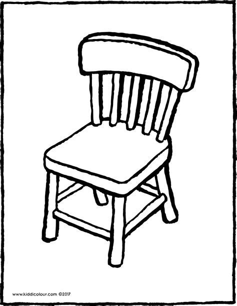una silla - kiddicolour: Aprender a Dibujar y Colorear Fácil, dibujos de Silla, como dibujar Silla paso a paso para colorear