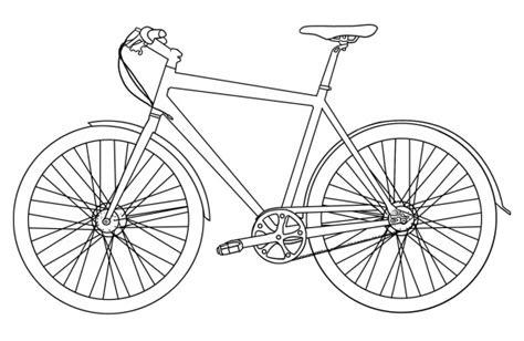 Dibujos de bicicletas para imprimir y colorear | Colorear: Dibujar Fácil, dibujos de Simple Una Bici, como dibujar Simple Una Bici para colorear