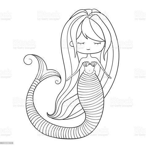 Imagenes De Sirenas Kawaii Para Colorear - Impresion gratuita: Dibujar Fácil, dibujos de Sirenas Kawaii, como dibujar Sirenas Kawaii para colorear e imprimir