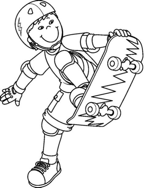 Skate Para Colorir - Coloring City: Aprende a Dibujar y Colorear Fácil, dibujos de Skaters, como dibujar Skaters paso a paso para colorear