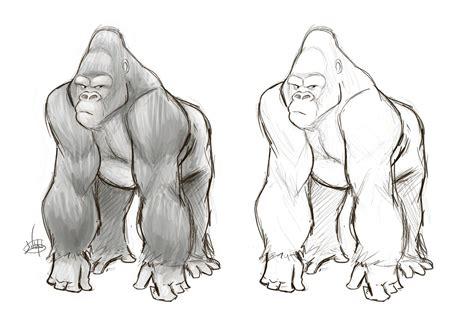 dibujos de gorilas para colorear e imprimir: Dibujar y Colorear Fácil con este Paso a Paso, dibujos de Sketch, como dibujar Sketch para colorear e imprimir