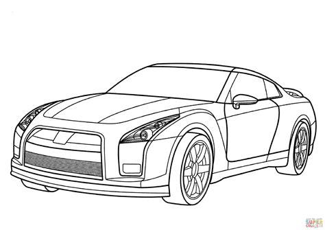 Dibujo de Nissan GT-R para colorear | Dibujos para: Dibujar y Colorear Fácil con este Paso a Paso, dibujos de Skyline, como dibujar Skyline para colorear e imprimir