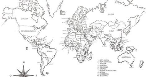 Mapa del mundo para colorear - MapaMundi: Dibujar y Colorear Fácil, dibujos de Sobre Un Mapa, como dibujar Sobre Un Mapa para colorear e imprimir