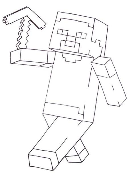 Minecraft Steve Coloring Pages Printable - Crayonsnpencils: Dibujar Fácil, dibujos de Steve Minecraft, como dibujar Steve Minecraft paso a paso para colorear