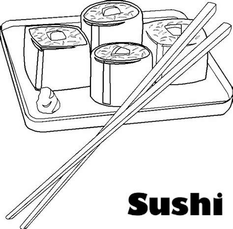 SUSHI DIBUJO PARA COLOREAR: Dibujar Fácil con este Paso a Paso, dibujos de Sushi, como dibujar Sushi para colorear e imprimir