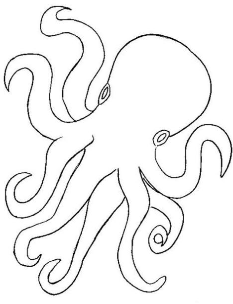 Octopus-coloring-page-11 Coloring Kids - Coloring Kids: Dibujar Fácil con este Paso a Paso, dibujos de Tentaculos De Pulpo, como dibujar Tentaculos De Pulpo para colorear
