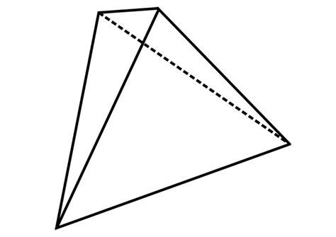 Dibujo para colorear figura geométrica - tetraedro: Aprende a Dibujar y Colorear Fácil, dibujos de Tetraedro, como dibujar Tetraedro paso a paso para colorear