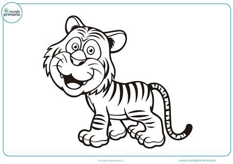 Dibujos de Tigres para Colorear - Fáciles de Imprimir: Aprender a Dibujar y Colorear Fácil con este Paso a Paso, dibujos de Tigre Para Niños, como dibujar Tigre Para Niños paso a paso para colorear