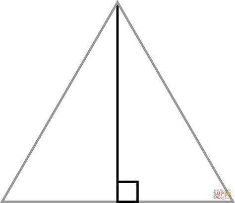 Coloriage - Triangle isocèle | Coloriages à imprimer: Aprender como Dibujar y Colorear Fácil con este Paso a Paso, dibujos de Triangulo Isosceles, como dibujar Triangulo Isosceles para colorear