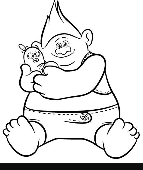 Dibujos Sin Colorear: Dibujos de personajes de Trolls para: Aprender a Dibujar y Colorear Fácil, dibujos de Trools, como dibujar Trools para colorear