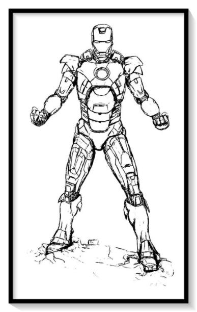 💪💪 Dibujos de iron man para colorear en linea 💪: Aprende como Dibujar Fácil, dibujos de Tutorial A Iron Man, como dibujar Tutorial A Iron Man paso a paso para colorear