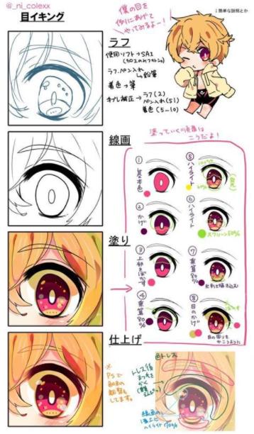 Cómo colorear los luceros de manga anime | Como dibujar: Aprende como Dibujar y Colorear Fácil con este Paso a Paso, dibujos de Tutorial De Ojos Anime, como dibujar Tutorial De Ojos Anime paso a paso para colorear