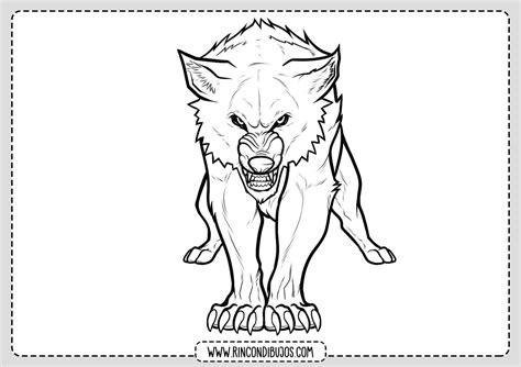 Dibujo de Lobo Colorear - Rincon Dibujos: Aprender a Dibujar y Colorear Fácil con este Paso a Paso, dibujos de Tutorial Un Lobo, como dibujar Tutorial Un Lobo paso a paso para colorear