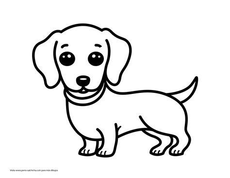 ᐅ 10 DIBUJOS de Perro Salchicha fáciles para colorear: Aprender como Dibujar Fácil con este Paso a Paso, dibujos de Tutorial Un Perro, como dibujar Tutorial Un Perro paso a paso para colorear