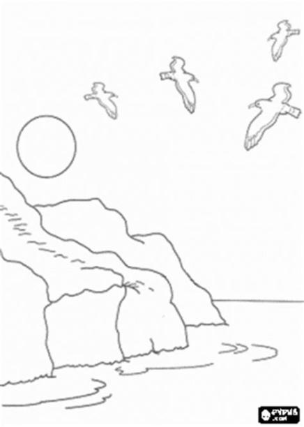 CEIP LA MARQUESA 1º: TEMA 11: Dibujar Fácil con este Paso a Paso, dibujos de Un Acantilado, como dibujar Un Acantilado paso a paso para colorear