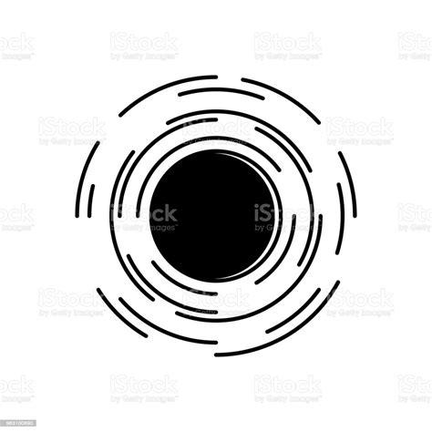 Black Hole In Universe Symbol With Spacetime Distortion: Dibujar y Colorear Fácil, dibujos de Un Agujero, como dibujar Un Agujero para colorear
