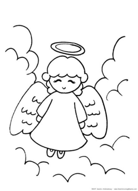 Dibujos de Angeles para Colorear: Aprende como Dibujar y Colorear Fácil, dibujos de Un Angel Para Niños, como dibujar Un Angel Para Niños para colorear e imprimir