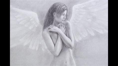 Aprender a dibujar: cómo dibujar un ángel realista: Dibujar y Colorear Fácil, dibujos de Un Angel Realista, como dibujar Un Angel Realista para colorear