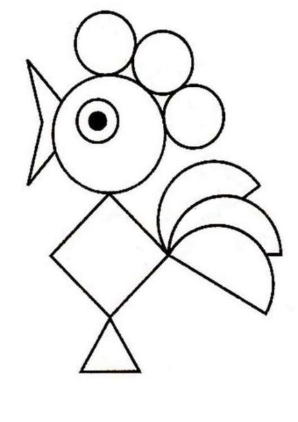 Dibujos para colorear Formas Geométricas. Imprime gratis: Dibujar Fácil, dibujos de Un Animal Con Figuras Geometricas, como dibujar Un Animal Con Figuras Geometricas para colorear e imprimir