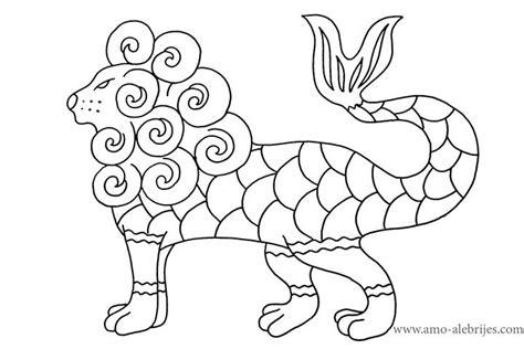 dibujos-para-colorear-leon-pez - Amo Alebrijes: Aprende como Dibujar Fácil, dibujos de Un Animal Fantastico, como dibujar Un Animal Fantastico para colorear e imprimir