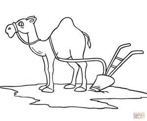 Dibujo de Camello con un arado para colorear | Dibujos: Aprende a Dibujar y Colorear Fácil, dibujos de Un Arado, como dibujar Un Arado para colorear e imprimir