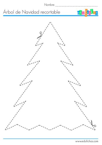 Árbol de Navidad recortable para collage. Manualidades: Aprender como Dibujar y Colorear Fácil con este Paso a Paso, dibujos de Un Arbol De Navidad En Una Cartulina, como dibujar Un Arbol De Navidad En Una Cartulina para colorear e imprimir