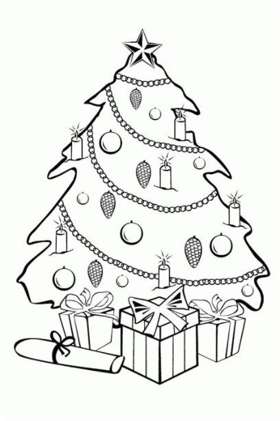Dibujos de Árboles de Navidad para colorear e imprimir: Aprender como Dibujar Fácil con este Paso a Paso, dibujos de Un Arbol De Navidad Grande, como dibujar Un Arbol De Navidad Grande para colorear