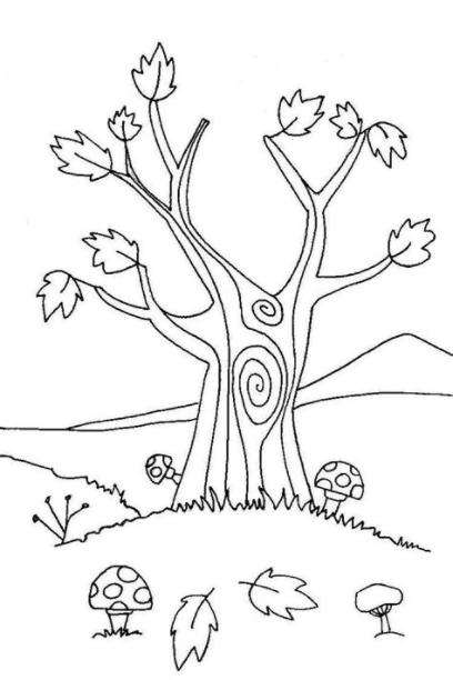 Arbol sin hojas - Dibujalia - Dibujos para colorear: Aprende como Dibujar y Colorear Fácil con este Paso a Paso, dibujos de Un Árbol De Otoño, como dibujar Un Árbol De Otoño para colorear e imprimir