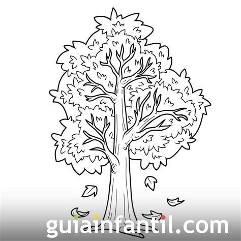 Árbol en otoño. Dibujos para colorear: Dibujar Fácil, dibujos de Un Árbol De Otoño, como dibujar Un Árbol De Otoño paso a paso para colorear