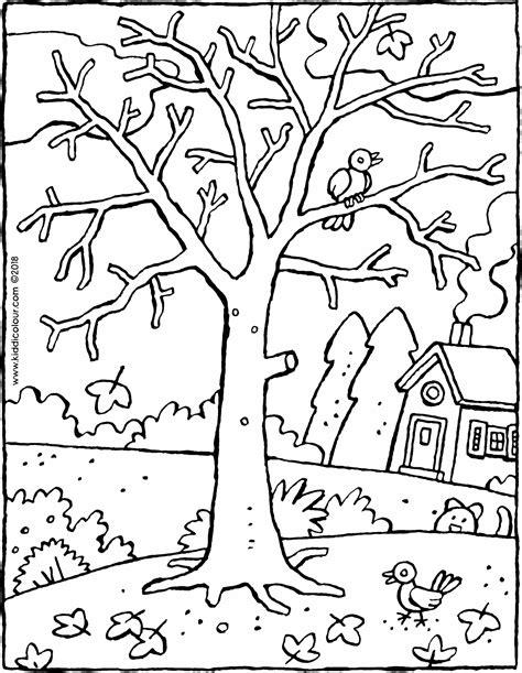 un árbol en invierno - kiddicolour: Dibujar Fácil, dibujos de Un Arbol En Invierno, como dibujar Un Arbol En Invierno paso a paso para colorear