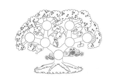 Material educativo para maestros: Árbol Genealógico para: Dibujar Fácil con este Paso a Paso, dibujos de Un Arbol Familiar, como dibujar Un Arbol Familiar para colorear e imprimir