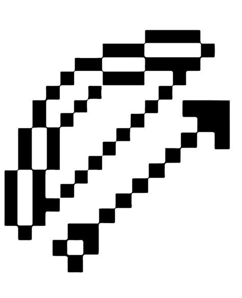 Mineraft Weapon Bow And Arrow - Topcoloringpages.net: Aprender como Dibujar y Colorear Fácil, dibujos de Un Arco De Minecraft, como dibujar Un Arco De Minecraft para colorear e imprimir