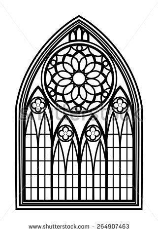 Window for churches and monasteries. Architecture and: Dibujar Fácil, dibujos de Un Arco Gotico, como dibujar Un Arco Gotico paso a paso para colorear