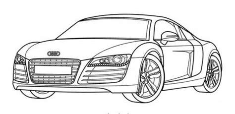 Audi Para Colorear: Aprender como Dibujar y Colorear Fácil, dibujos de Un Audi, como dibujar Un Audi paso a paso para colorear
