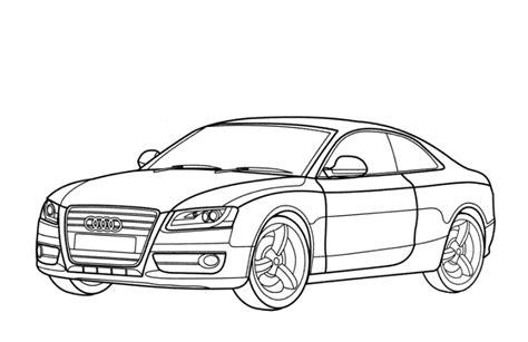 Desenhos do Carros para colorir: Aprende como Dibujar y Colorear Fácil, dibujos de Un Audi A4, como dibujar Un Audi A4 paso a paso para colorear