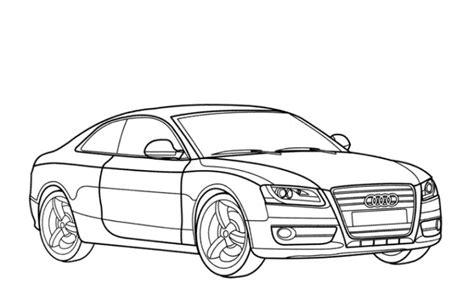 Ausmalbilder Audi A4 | Race car coloring pages. Cars: Aprende como Dibujar Fácil, dibujos de Un Audi A4, como dibujar Un Audi A4 para colorear