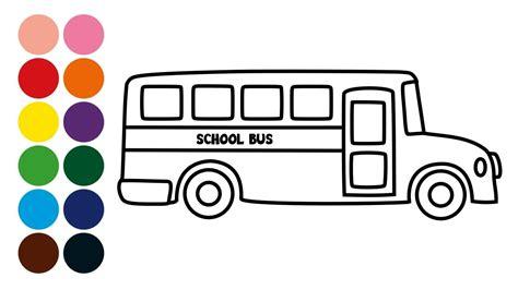 AUTOBÚS ESCOLAR aprender a dibujar y colorear para niños: Aprender a Dibujar y Colorear Fácil, dibujos de Un Autobus Escolar, como dibujar Un Autobus Escolar para colorear e imprimir