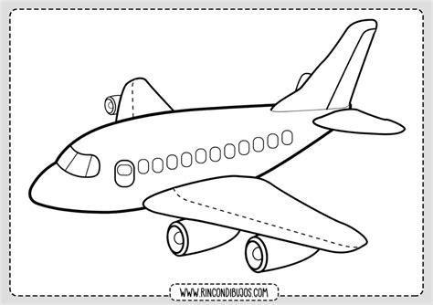 Dibujo de Avion para Colorar - Rincon Dibujos | Airplane: Aprender a Dibujar Fácil, dibujos de Un Avion Para Niños, como dibujar Un Avion Para Niños para colorear