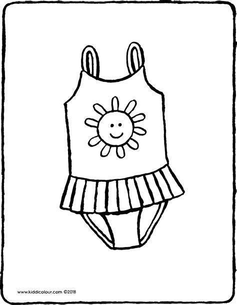 un bañador - kiddicolour: Dibujar y Colorear Fácil, dibujos de Un Bañador, como dibujar Un Bañador para colorear e imprimir