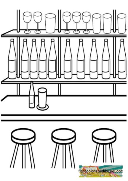 Bar dibujo - Imagui: Aprender como Dibujar y Colorear Fácil, dibujos de Un Bar, como dibujar Un Bar paso a paso para colorear