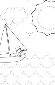 Líneas abiertas y cerradas. Matemáticas para niños: Dibujar Fácil, dibujos de Un Barco Con Lineas Abiertas, como dibujar Un Barco Con Lineas Abiertas paso a paso para colorear