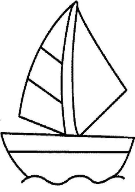 Dibujos de barcos para pintar: Dibujar Fácil con este Paso a Paso, dibujos de Un Barco De Vela, como dibujar Un Barco De Vela para colorear