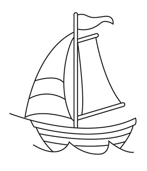 Dibujos de Barcos para colorear. pintar e imprimir gratis: Dibujar y Colorear Fácil, dibujos de Un Barco Sencillo, como dibujar Un Barco Sencillo paso a paso para colorear