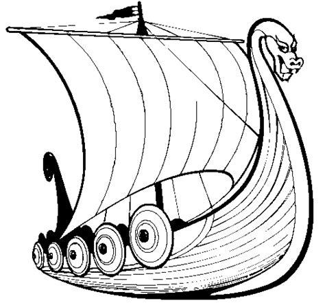 Dibujo de Barco vikingo 1 para Colorear - Dibujos.net: Aprende como Dibujar Fácil con este Paso a Paso, dibujos de Un Barco Vikingo, como dibujar Un Barco Vikingo para colorear