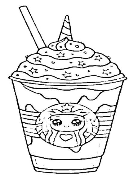 🥇 🥇 Dibujo de comida kawaii. batido starbucks【2021】: Dibujar y Colorear Fácil con este Paso a Paso, dibujos de Un Batido Kawaii, como dibujar Un Batido Kawaii para colorear