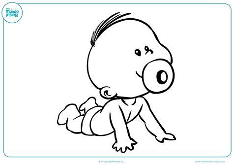 Dibujos de niños y niñas para colorear - Mundo Primaria: Dibujar Fácil con este Paso a Paso, dibujos de Un Bebe Para Niños, como dibujar Un Bebe Para Niños para colorear e imprimir
