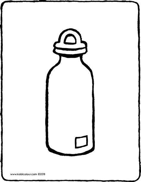 una botella reutilizable - kiddicolour: Dibujar y Colorear Fácil, dibujos de Un Bote De Colacao, como dibujar Un Bote De Colacao paso a paso para colorear