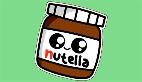 Nutella Kawaii. Dibujos e Imágenes en Formato PNG y GIF: Aprende a Dibujar y Colorear Fácil con este Paso a Paso, dibujos de Un Bote De Nutella Kawaii, como dibujar Un Bote De Nutella Kawaii para colorear e imprimir