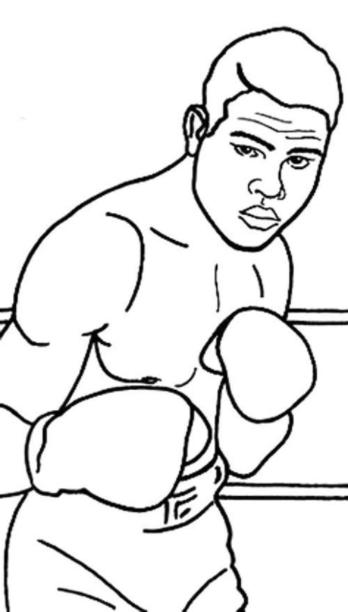 Imágenes de boxeo para colorear: Boxeadores peleando para: Dibujar Fácil con este Paso a Paso, dibujos de Un Boxeador, como dibujar Un Boxeador para colorear e imprimir