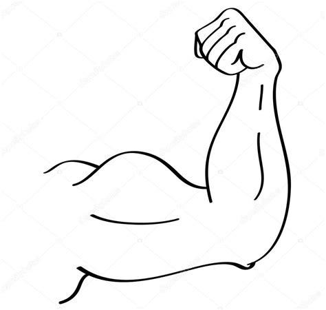 Imágenes: los brazos fuertes para dibujar | vector de: Dibujar y Colorear Fácil, dibujos de Un Brazo Fuerte, como dibujar Un Brazo Fuerte para colorear e imprimir
